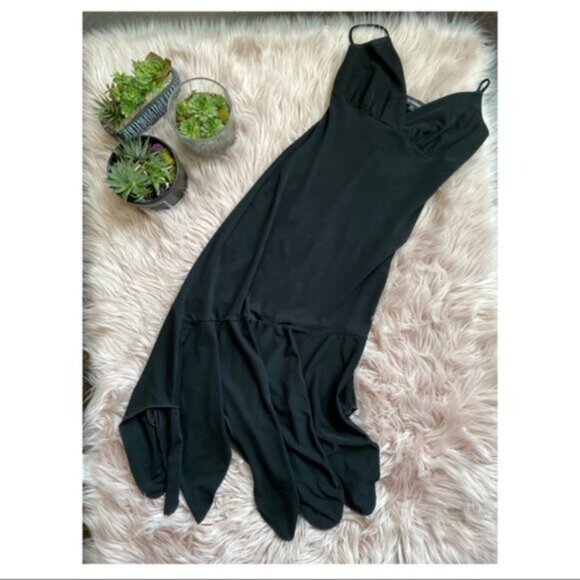 LE CHATEAU Black Ruffle Dress-Size Small - Picture 3 of 13